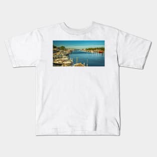 Falmouth Harbor, Cape Cod Kids T-Shirt